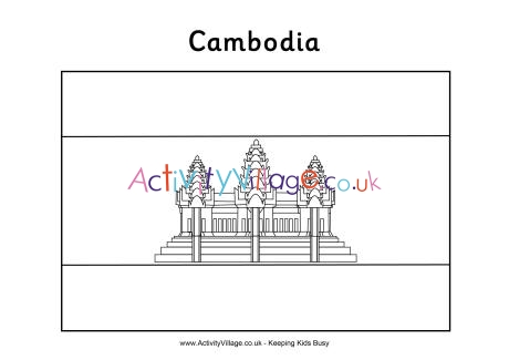 cambodia coloring activity pages for kids