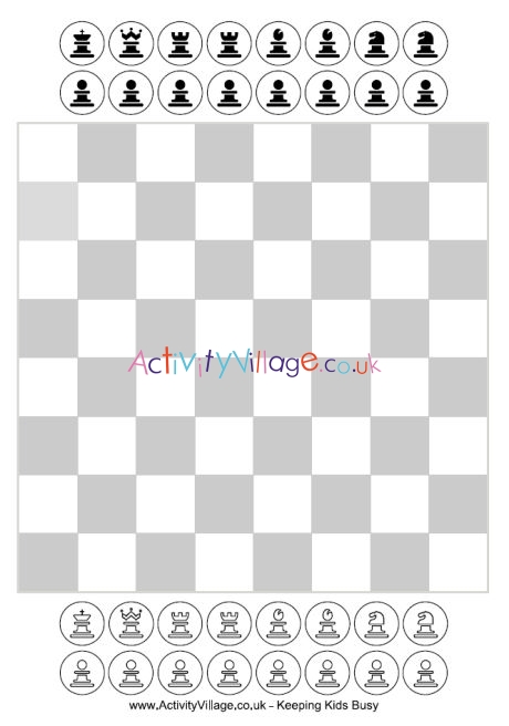 Chess Worksheets for Kids