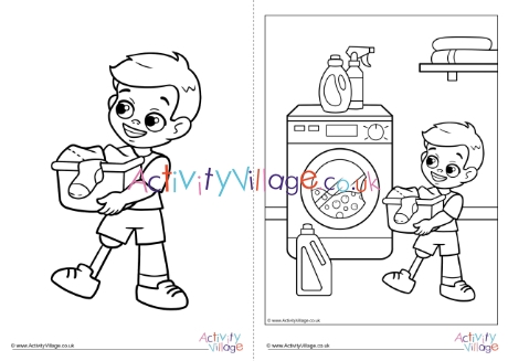 Children With Disabilities Colouring Page 22