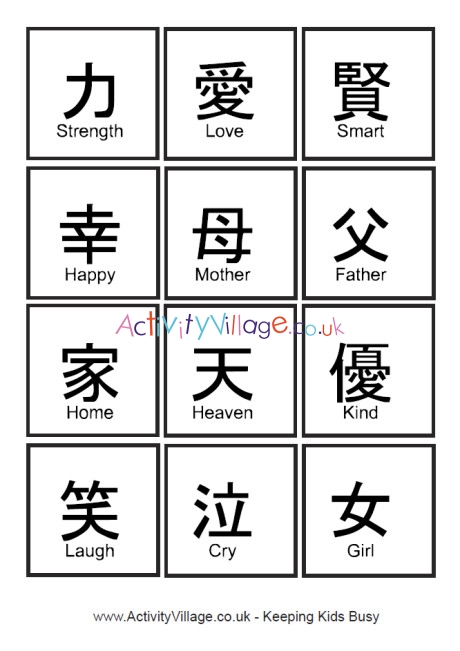 chinese ideograms