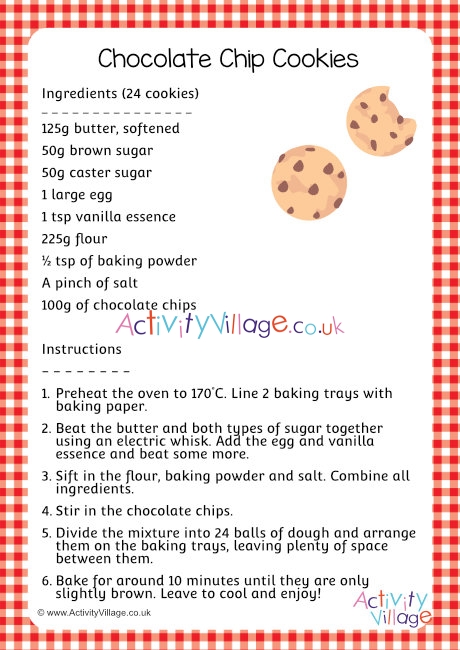 how to make chocolate chip cookies step by step pictures