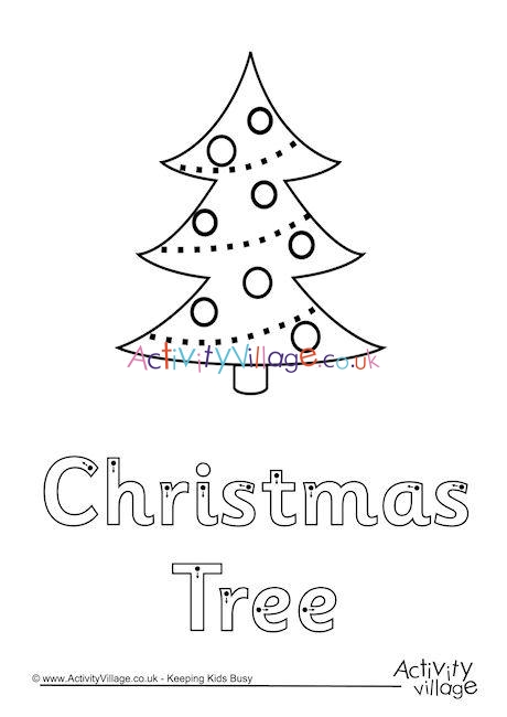 Christmas Tree Finger Tracing