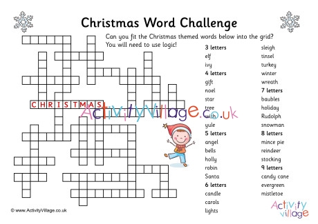 Christmas Word Challenge