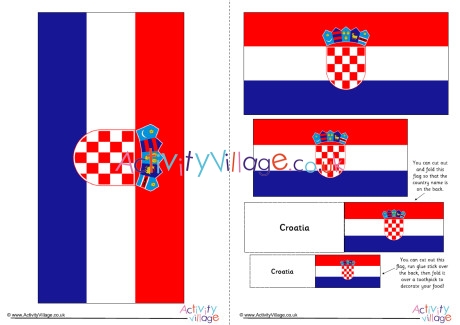 Croatia Flag Printable