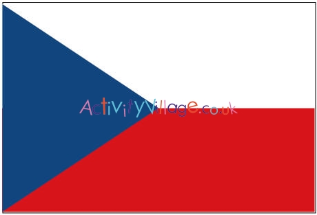 Czech Republic flag printable