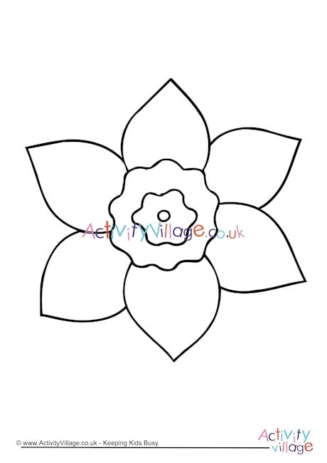 free printable coloring pages about daffodils