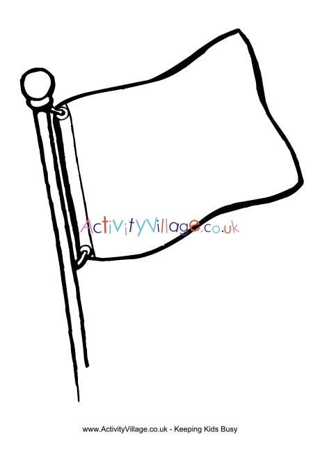 blank flag coloring pages