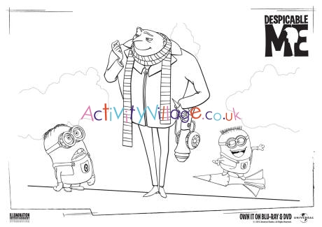 despicable me 2 coloring pages for kids