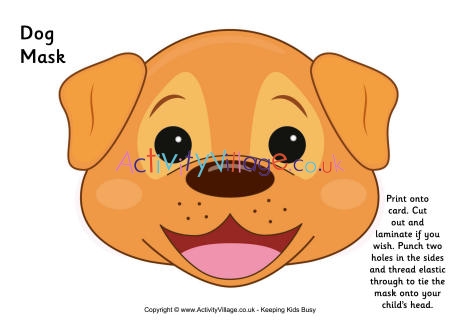 Dog Head Clipart, Dog Mask Printable