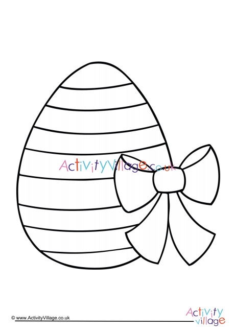 Download Easter Egg Colouring Page 1