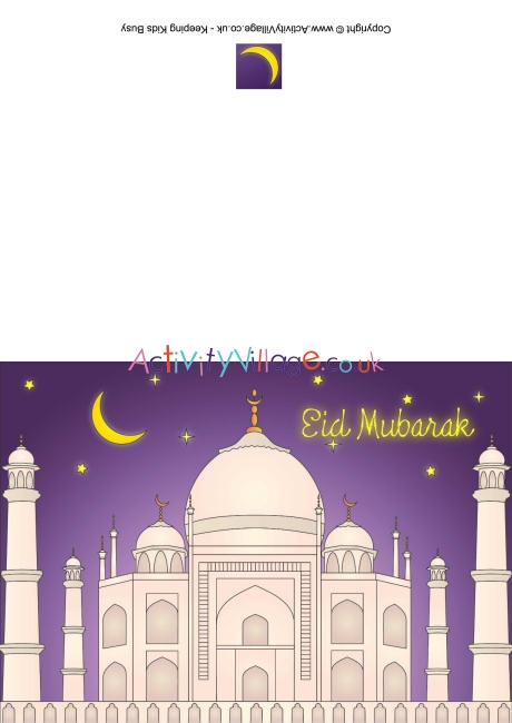 Eid Mubarak Vector Color Illustration Stock Illustration - Download Image  Now - Eid-Ul-Fitr, Eid Mubarak, Cartoon - iStock