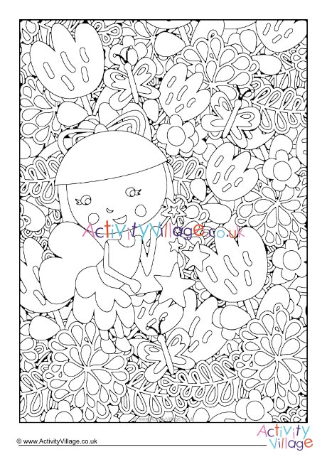 Fairy Colouring Page 2