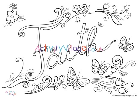 faith word art