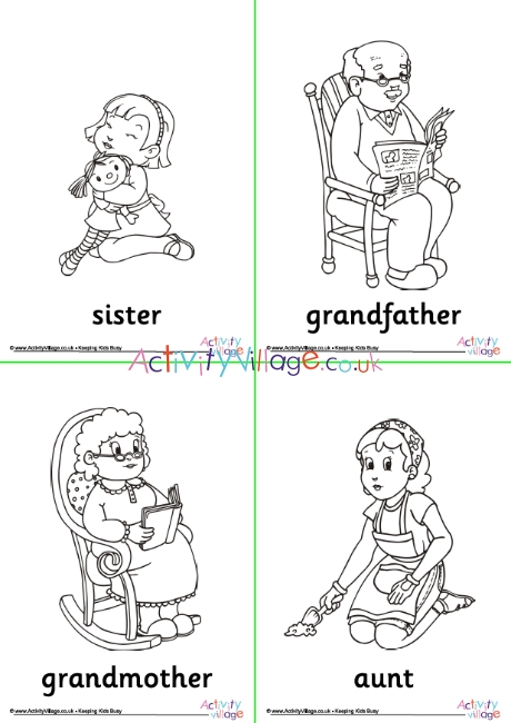 Family colouring book