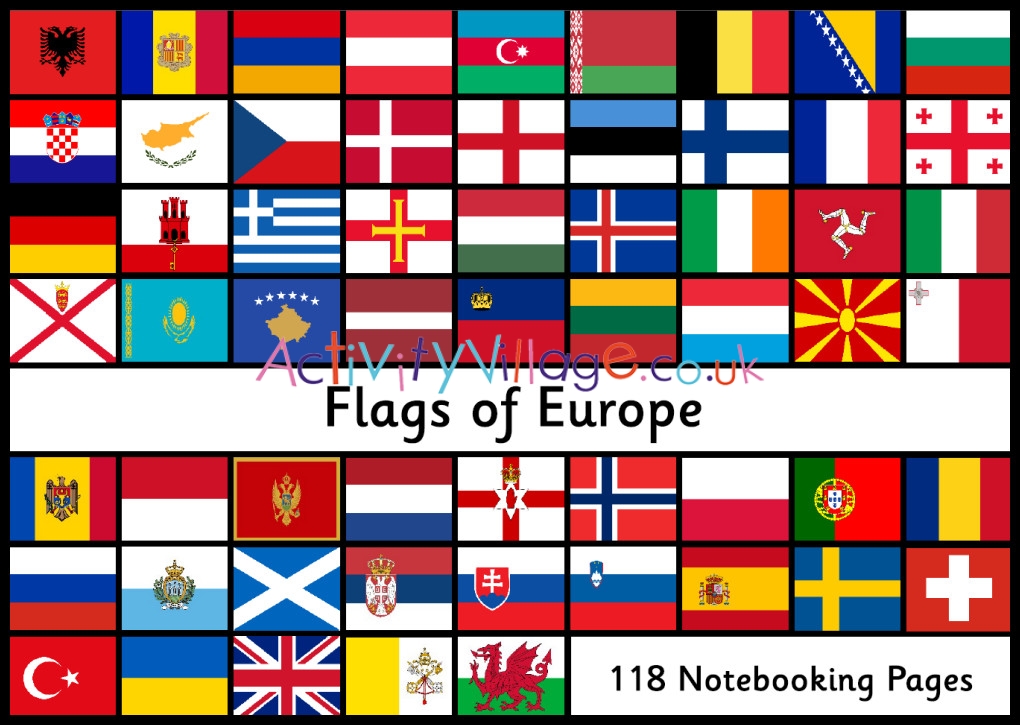 Flags of Europe Cards