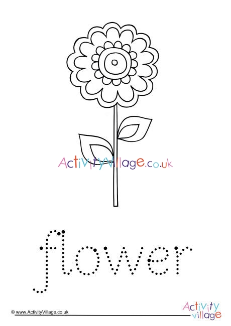 Flower Word Tracing