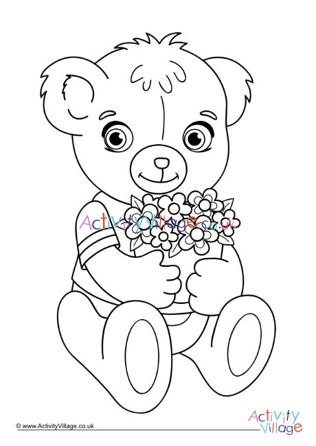 teddy bear coloring pages