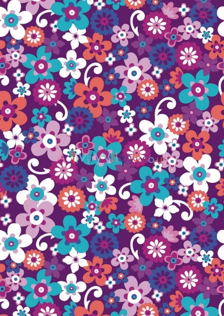 funky-purple-flowers-scrapbook-paper
