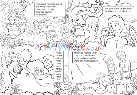 garden of eden printable coloring pages