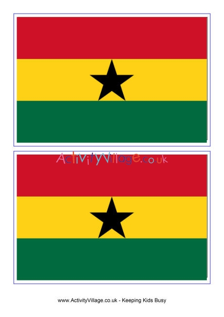 Ghana flag printable