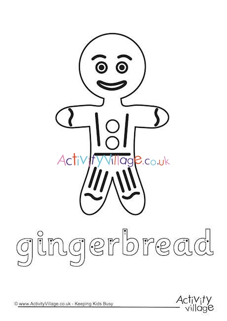 Gingerbread Finger Tracing