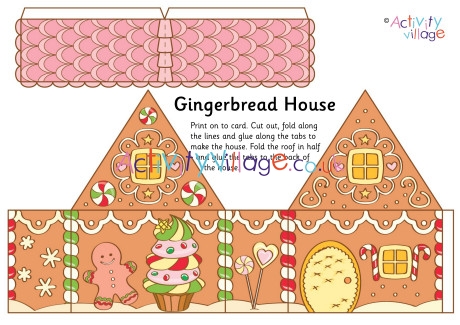 Printable Gingerbread House Preschool Games (Instant Download) 