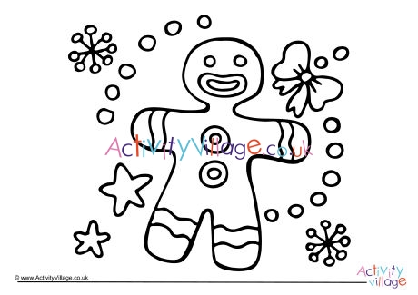 shrek gingerbread man coloring page