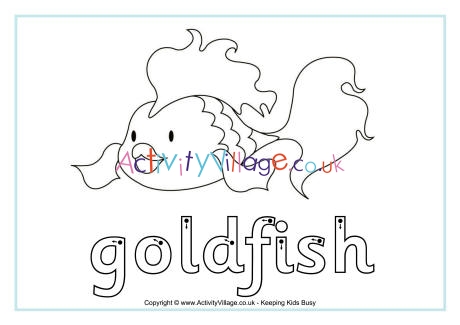 Goldfish finger tracing