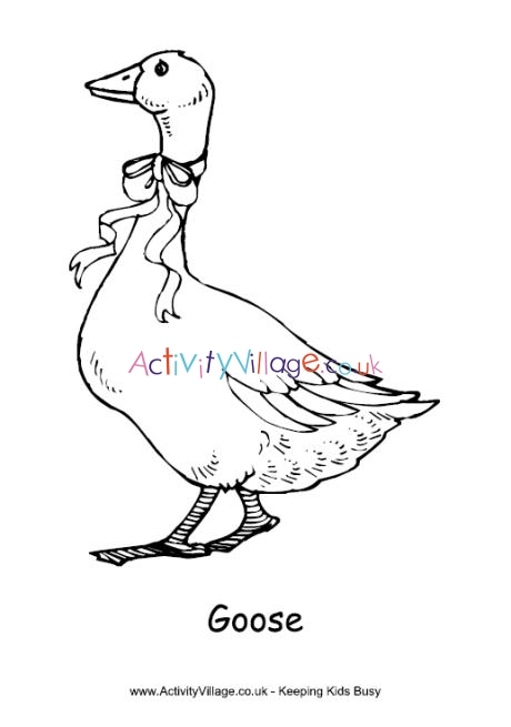 canadian goose coloring pages