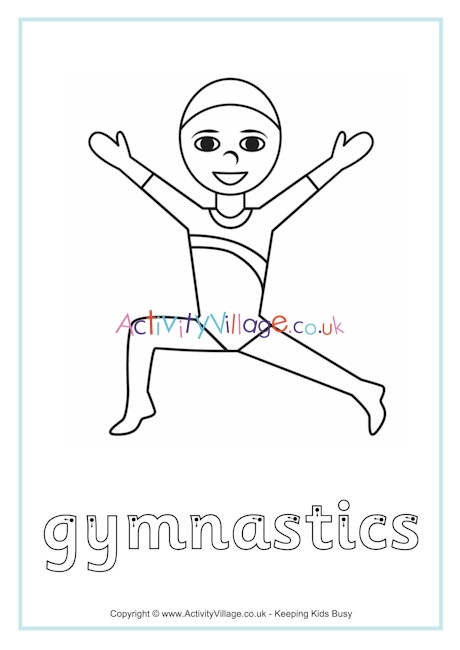 Gymnastics finger tracing