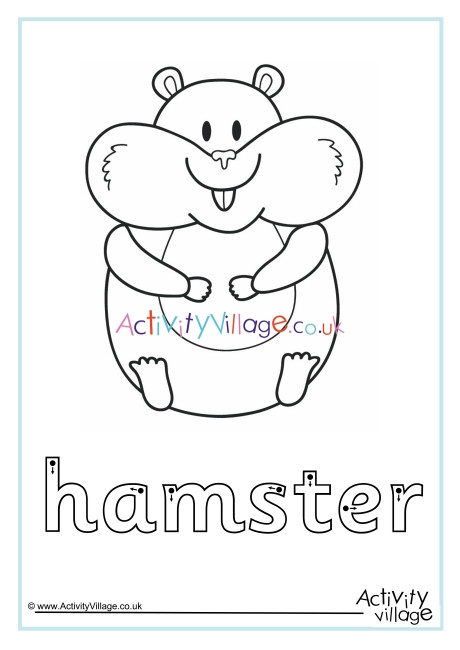 Hamster Finger Tracing
