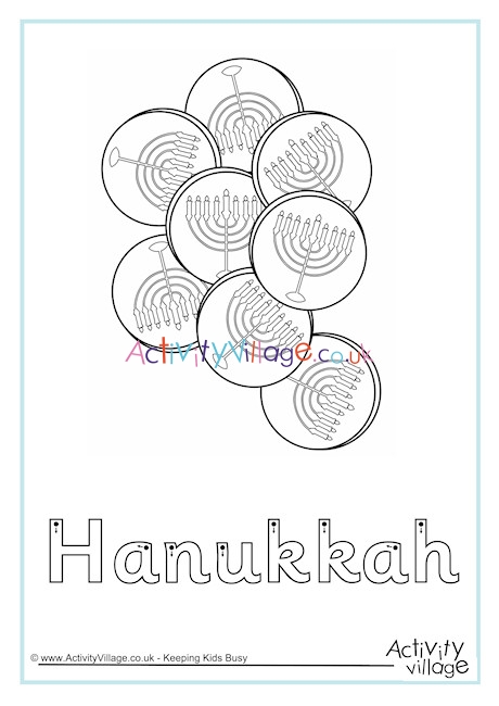 Hanukkah Finger Tracing