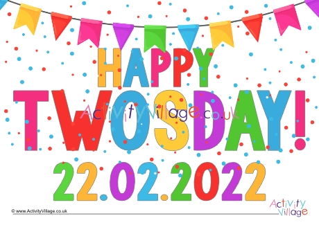 Happy Twosday Poster UK