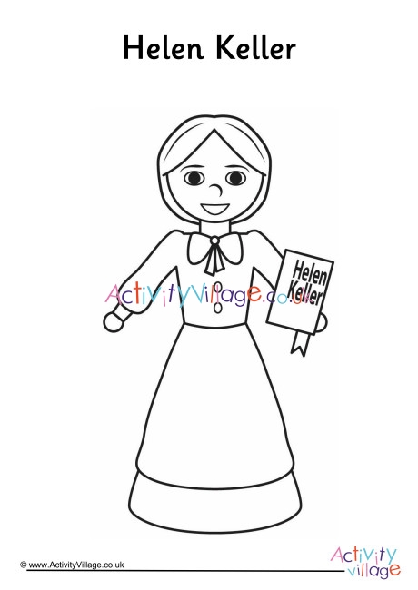 Helen Keller Xavier Riddle coloring page - Download, Print or Color Online  for Free