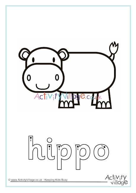 Hippo Finger Tracing