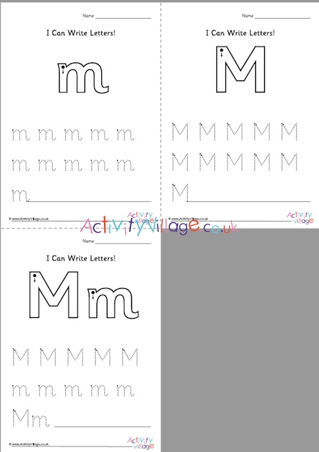 How To Write Letter M