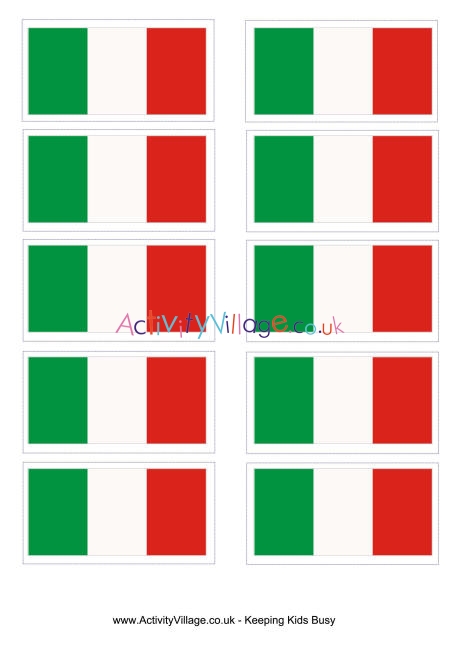 italian flag coloring pages print