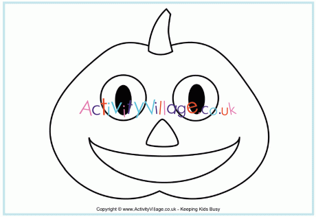 Jack o' Lantern colouring page