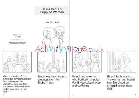 Jesus Heals A Crippled Woman Story Booklet