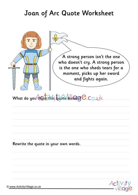 joan-of-arc-quote-worksheet