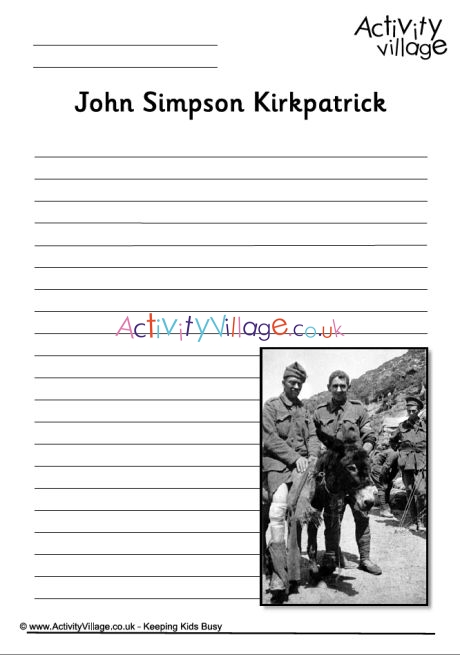 John Simpson Kirkpatrick writing page