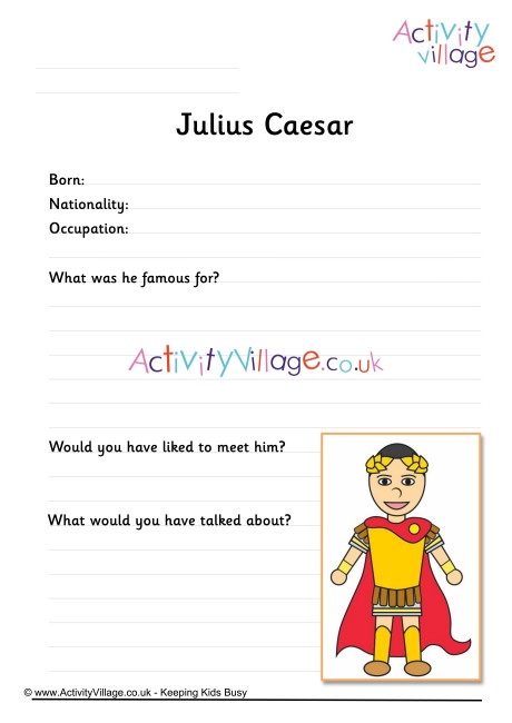 Julius Caesar Worksheet