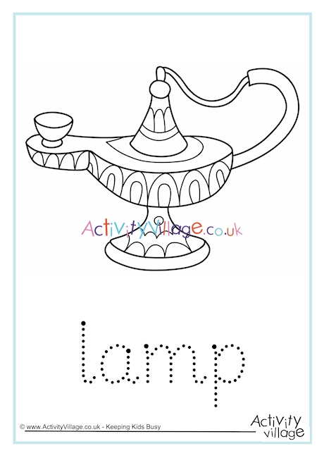 lamp-word-tracing