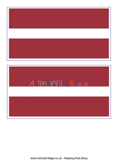 Latvia flag printable