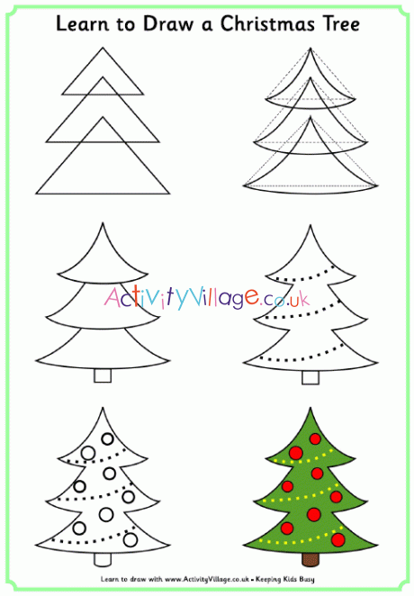 how to draw christmas decorations