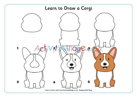 corgi birthday drawing