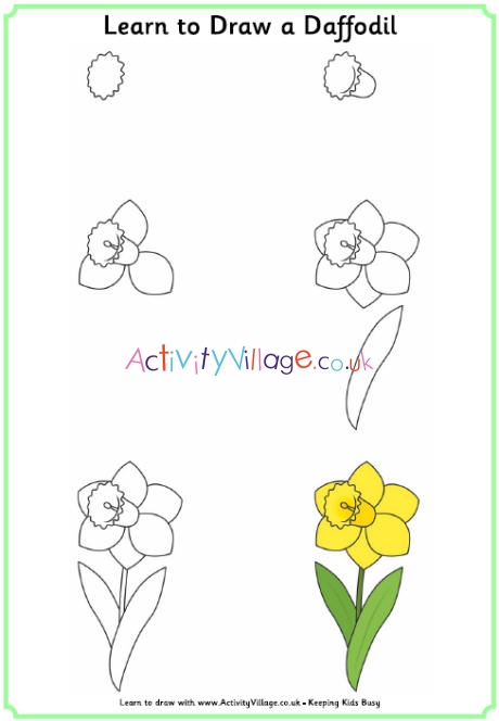 Narcissus Sketch Daffodil Line Drawing December Birth - Etsy