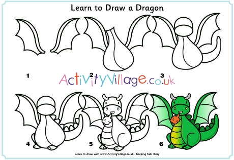 how to draw a dragon step by step for beginners on paper easy