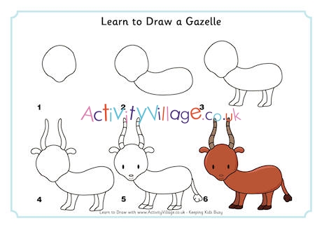 gazelle animal drawing