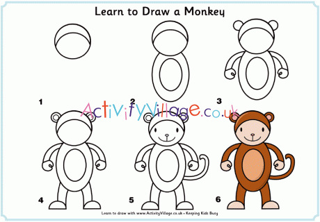 monkey pictures for kids activity